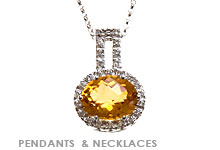 Birthstone Pendant, Gemstone Pendants & Necklaces