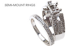 Fine Jewelry, Semi mount Rings, White Gold Rings