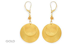 Yellow and White Gold Earrings, Fine Jewelry