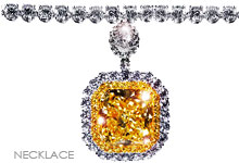 LaMonir Exclusive Diamond and Gemstone Necklace