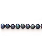 BLACK PEARL NECKLACE FWP 14K