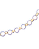 14K PEARL AND GOLD BEAD BRACELET FWP 7