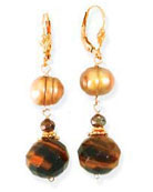 Pearl earrings crystals 825363