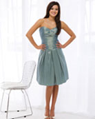 2Be Social Short Dress Asymmetrical Pleated Top B234101T