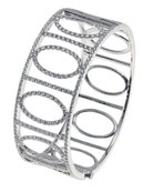 LaMonir cuff bracelet 266 round diamonds 18kw AB86759
