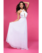 BG Haute Strapless Short Paillette Dress Bow Around Waist E22104 BGE25039