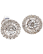 Diamond earrings 18K white gold