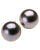 Pearl earrings stud I056KB