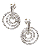 Diamond earrings graduated circles 87228